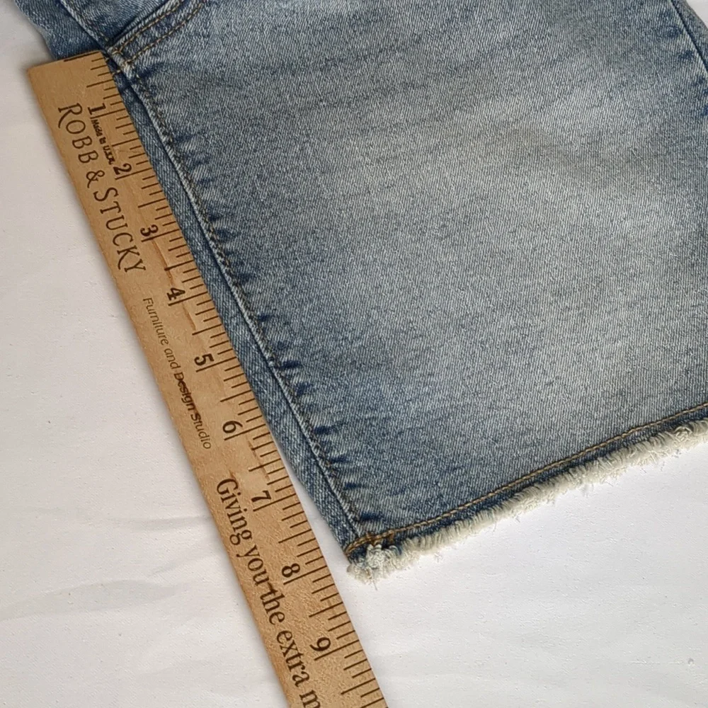 OshKosh B'gosh Adjustable Waist Raw Hem Jean Shorts Sz 10